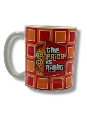 The Price is Right Mug Coffee Tea Cup Orange Red Game Show 80s 90s Novelty
